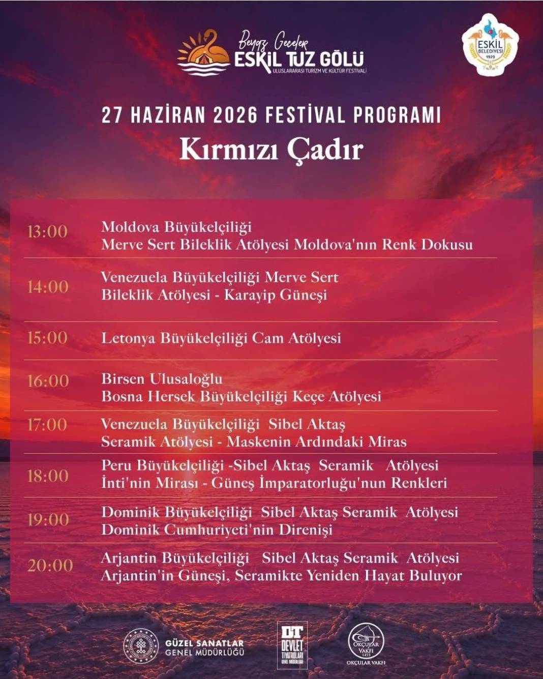 Eskil Tuz Gölü Festivali’nin ikinci gün programı açıklandı 2