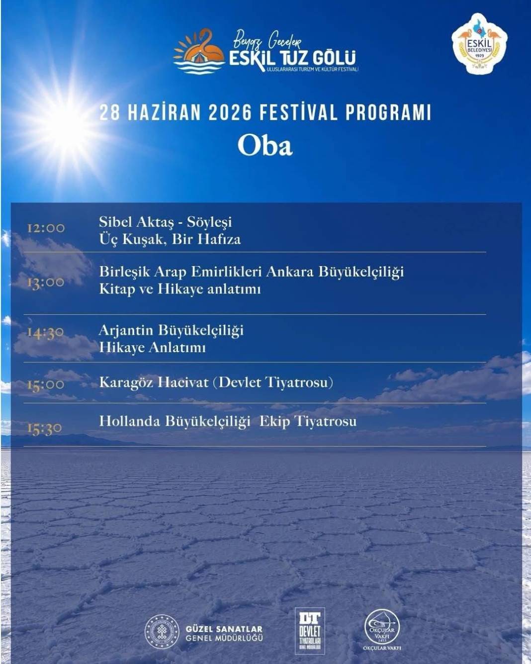 Eskil Tuz Gölü Festivali'nin Üçüncü Gün Programı Açıklandı 2