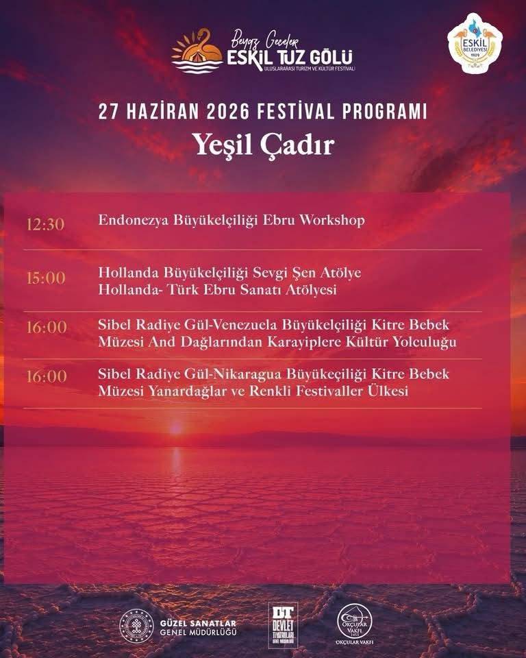 Eskil Tuz Gölü Festivali’nin ikinci gün programı açıklandı 3