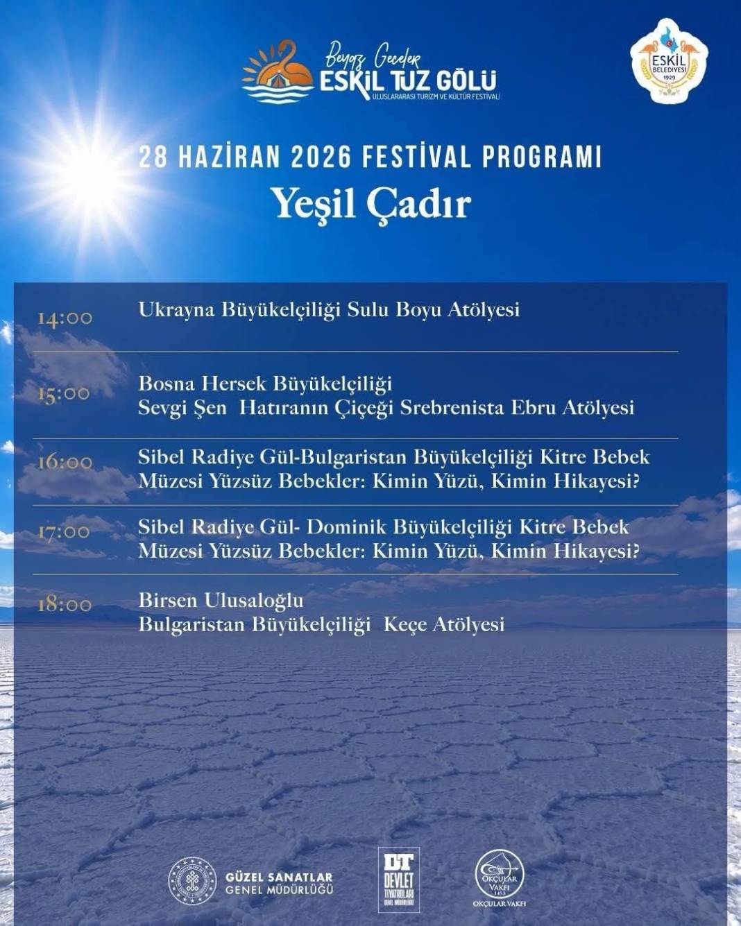 Eskil Tuz Gölü Festivali'nin Üçüncü Gün Programı Açıklandı 3