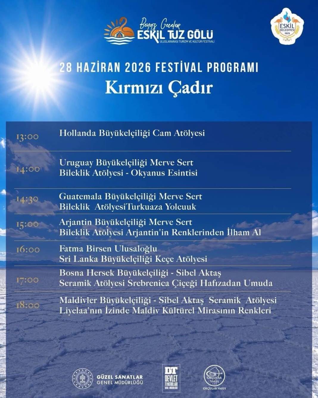 Eskil Tuz Gölü Festivali'nin Üçüncü Gün Programı Açıklandı 5