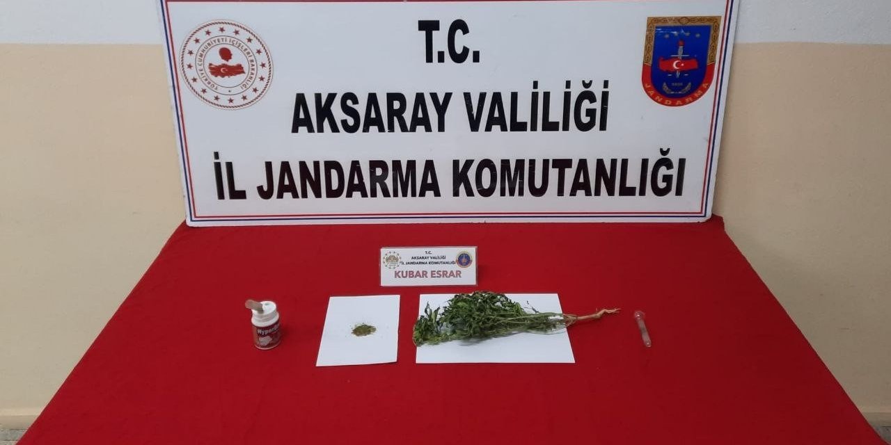 Aksaray jandarmadan uyuşturucu operasyonu