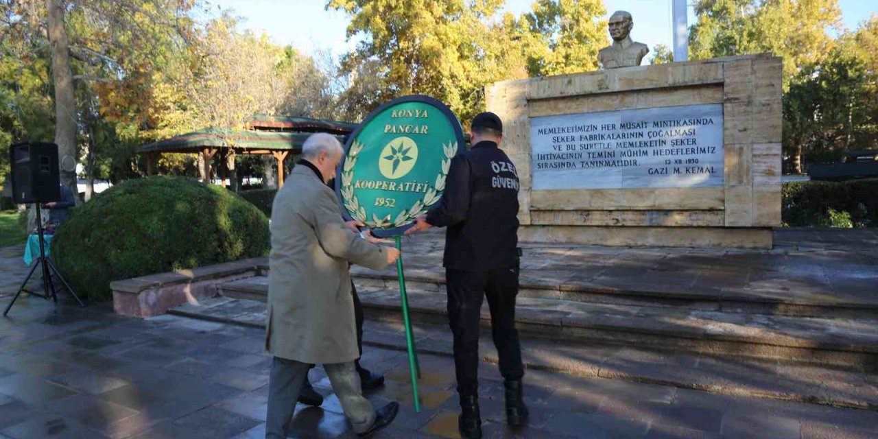 Konya şeker çalışanları Atatürk’ü andı