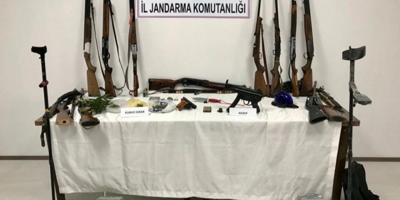 Konya’da jandarmadan uyuşturucu ve hırsızlık operasyonu