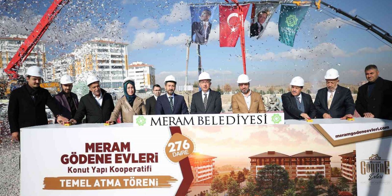 Meram Gödene Evleri’nin temeli atıldı