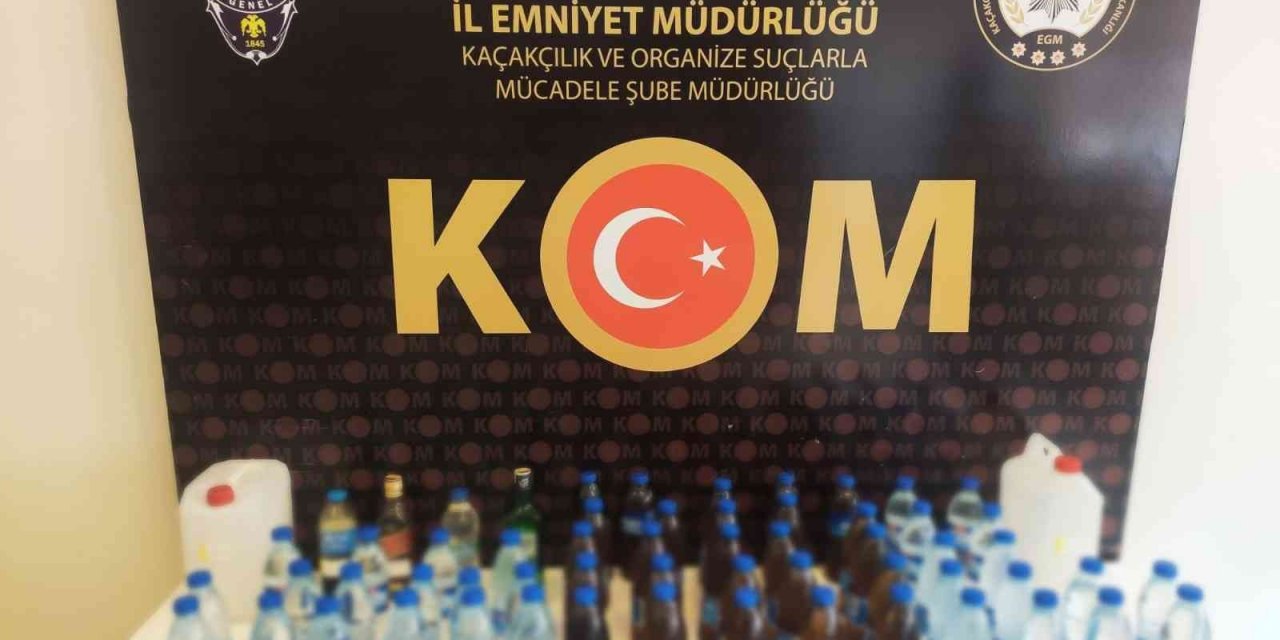 Konya’da sahte içki operasyonu