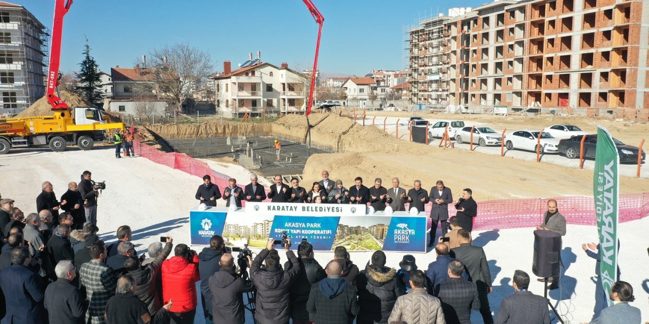 Karatay’da Akasya Park Konut Yapı Kooperatifi’nin temeli atıldı