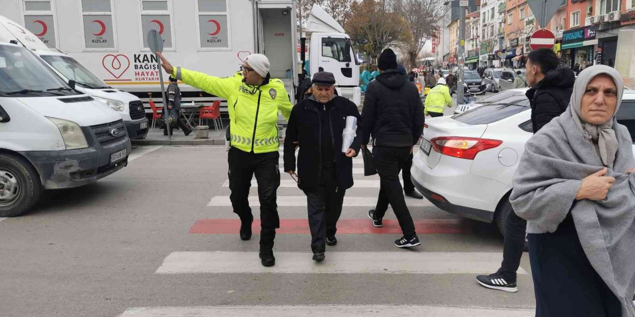 Aksaray’da "Yaya Önceliği" denetimleri sürüyor