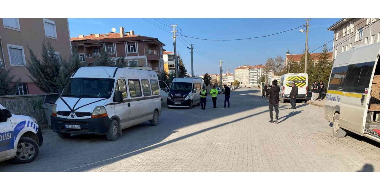 Kulu’da servis araçları denetlendi