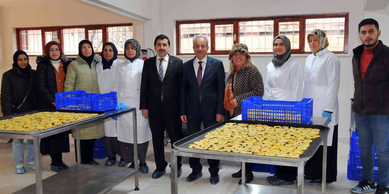 Akşehir Belediyesinden hanımlara meyve kurutma tesisi