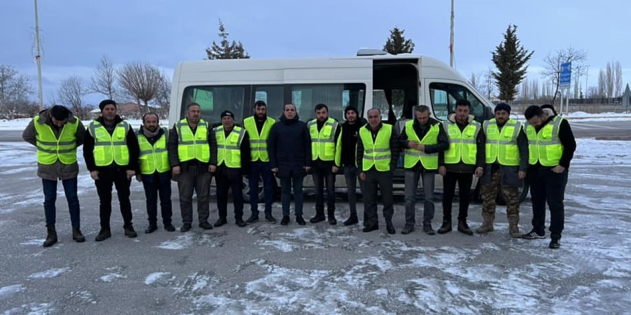 Beyşehir’in gönüllü iş makinesi operatörleri deprem bölgesi yolcusu