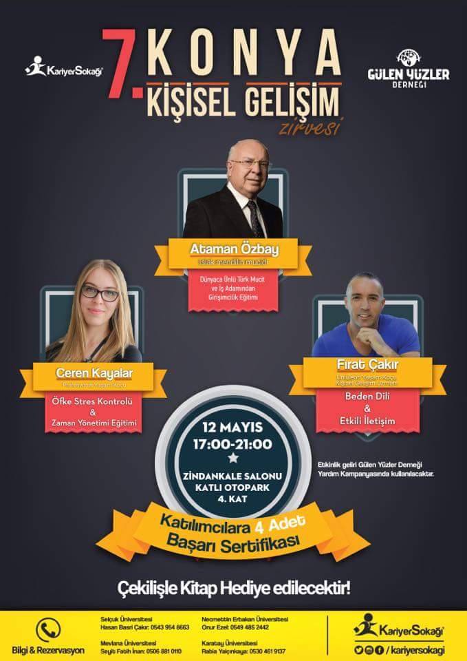 Konya'da kaçırılmayacak kişisel gelişim semineri