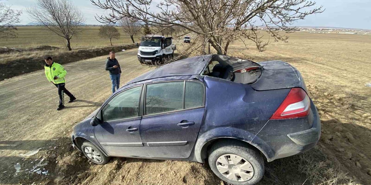 Kulu’da otomobil takla attı: 1 yaralı