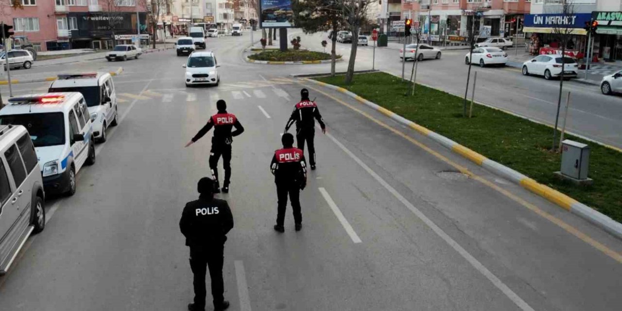 Aksaray’da dron destekli “Türkiye Huzur Güven” uygulaması