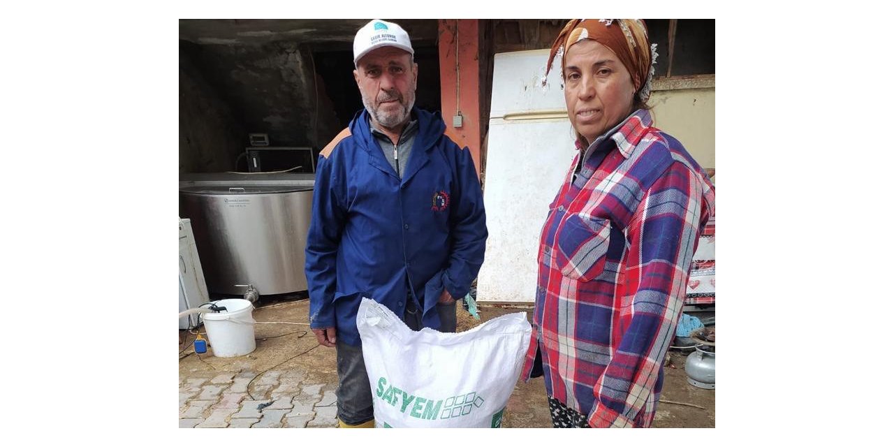 16 ton yem desteği Hataylı üreticilere ulaştı