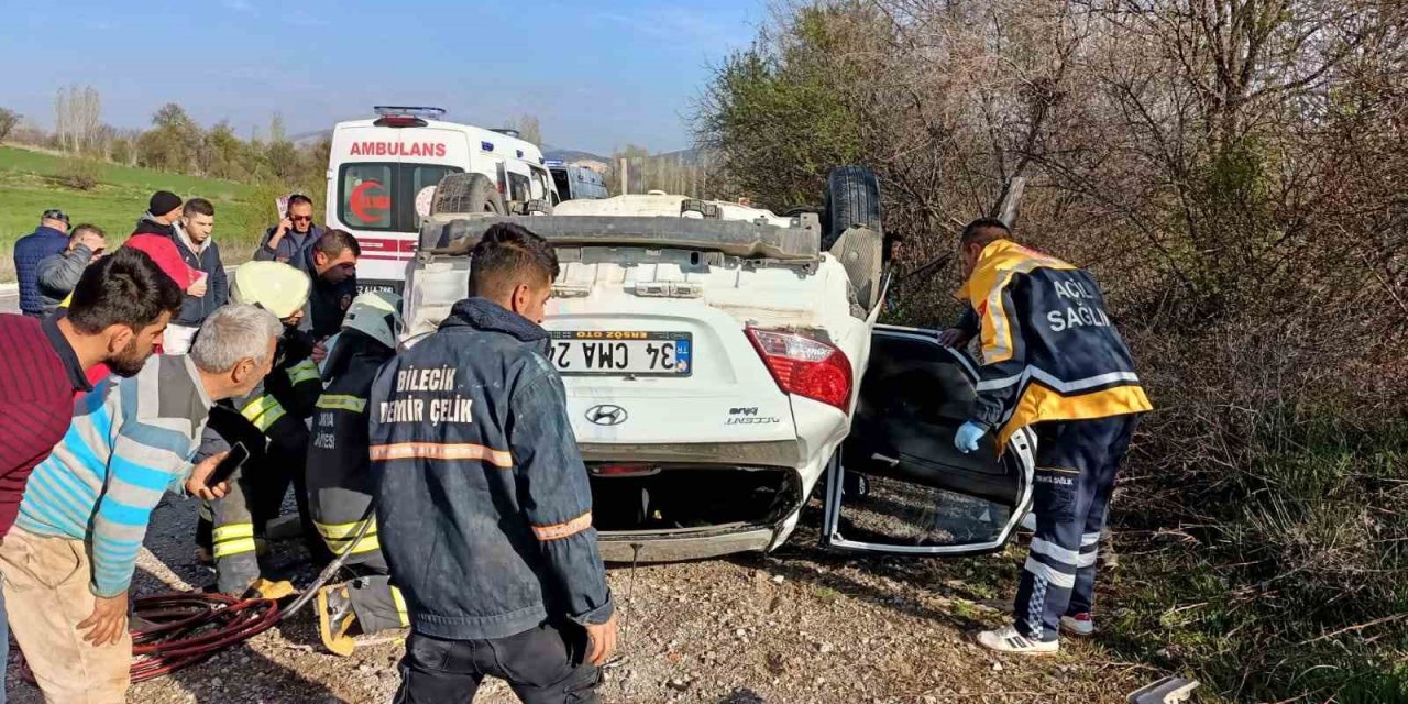 Konya’da otomobil takla attı: 1 ölü, 2 yaralı