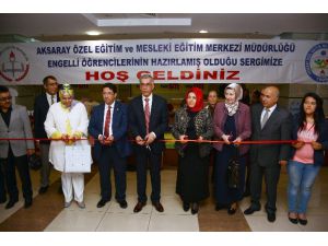 Aksaray’da Engelli Öğrencilerden El İşi Sergisi