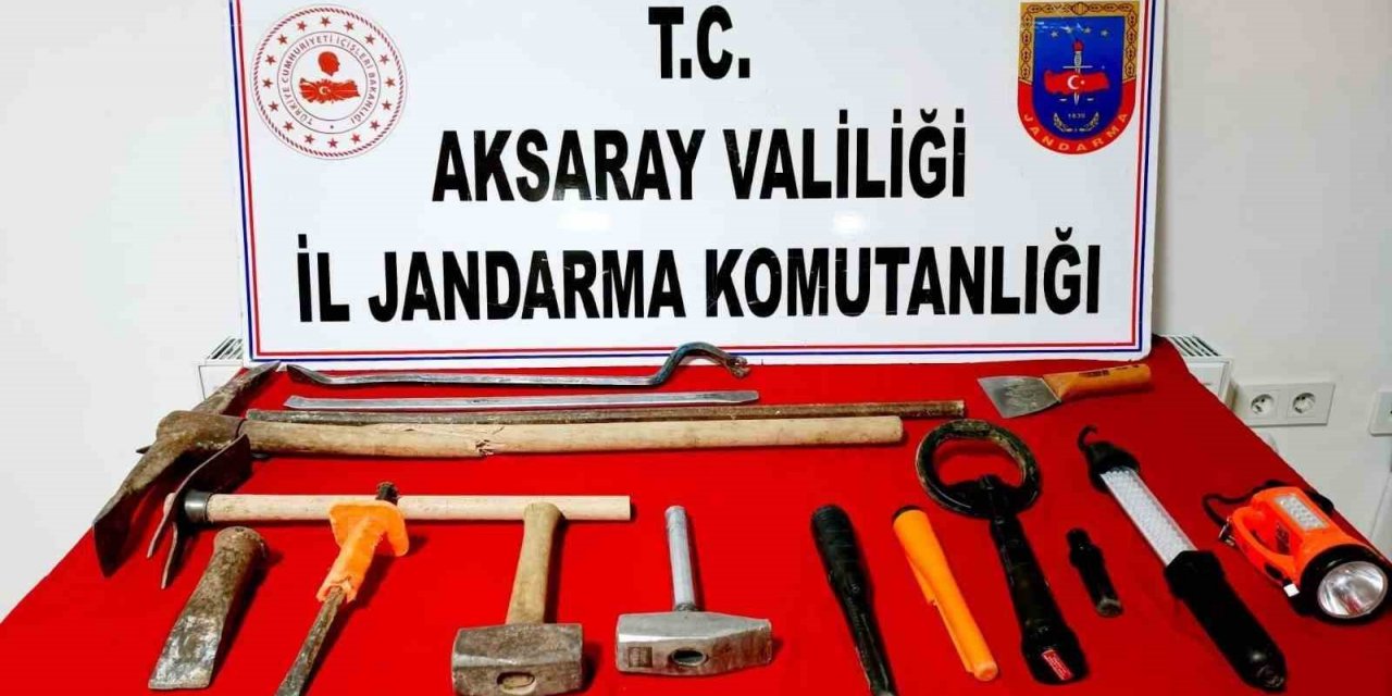 Aksaray’da definecilere jandarma baskını: 3 gözaltı