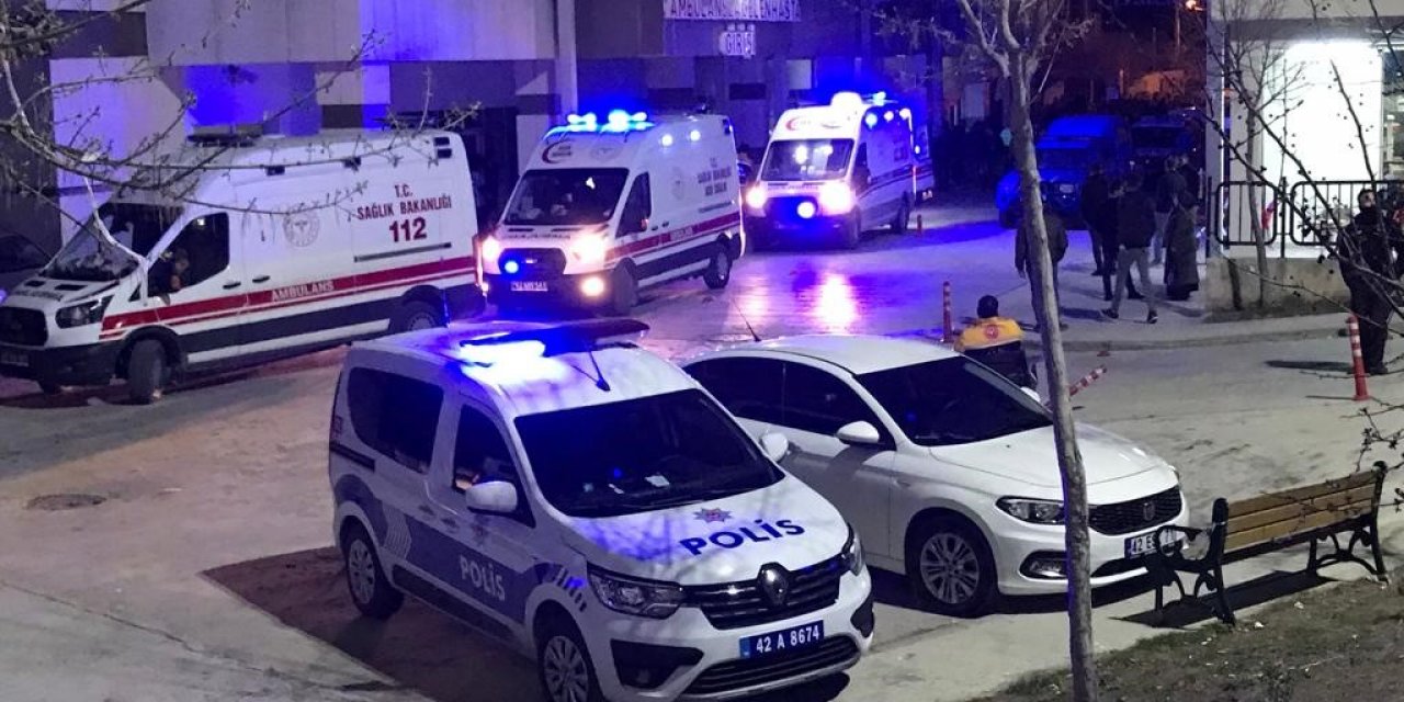 Konya’da silahlı kavga: 8’i polis 12 kişi yaralandı