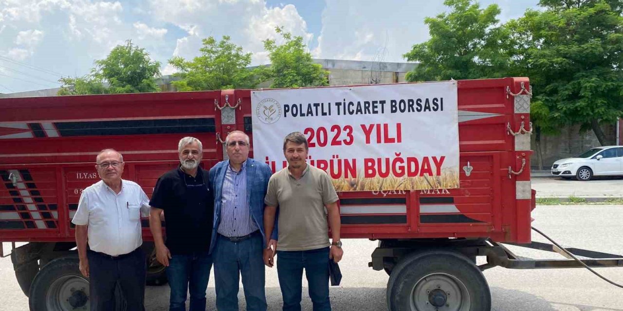 Polatlı’da ilk hasat buğday satışa sunuldu