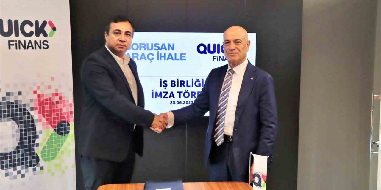 Quick Finans ve Borusan Araç İhale, ikinci el araç finansmanında iş birliğine imza attı