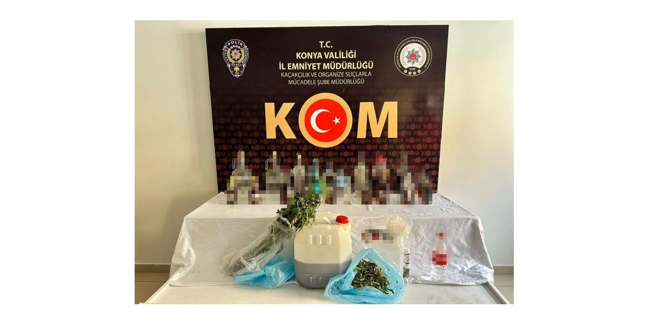 Konya’da 40 litre sahte içki ele geçirildi