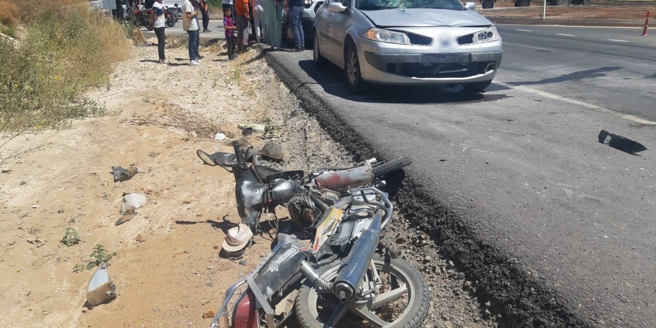 Konya’da otomobil ile motosiklet çarpıştı: 1 yaralı