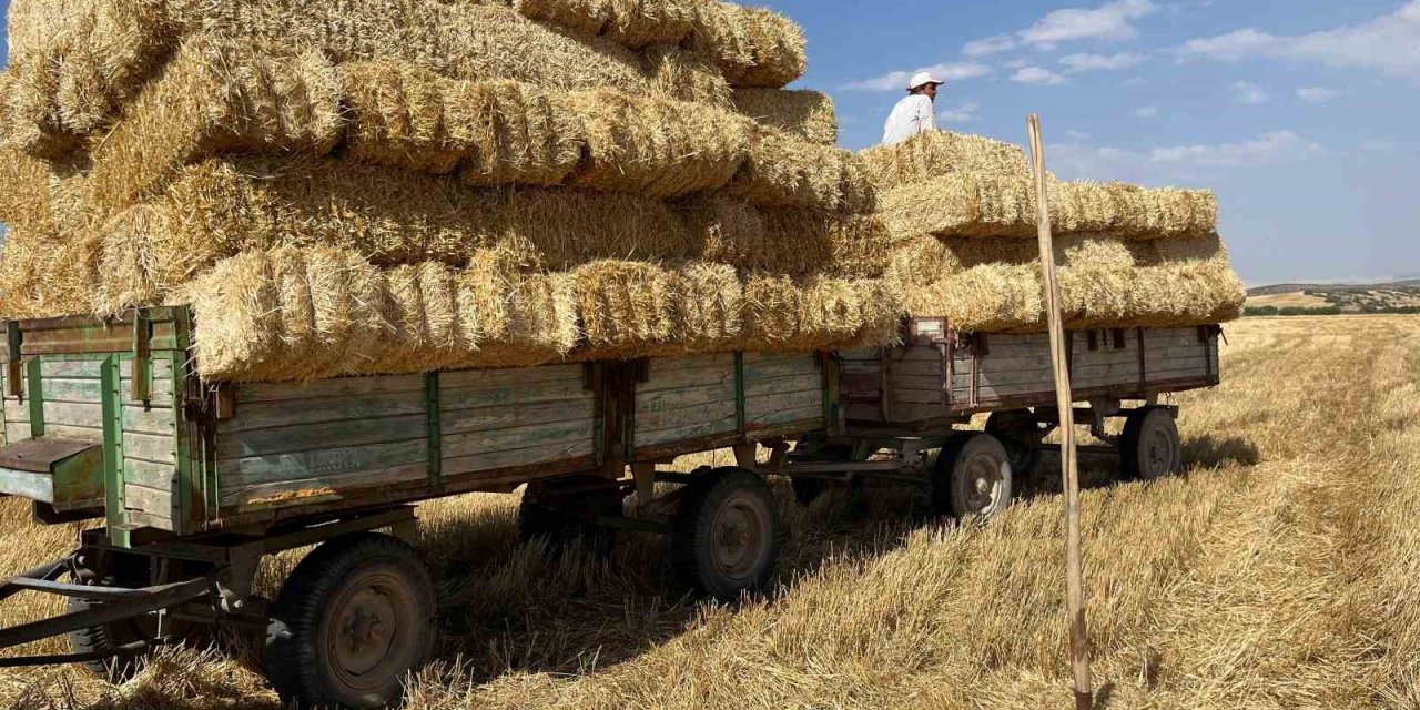 Eskişehir’de çiftçilerin saman mesaisi başladı