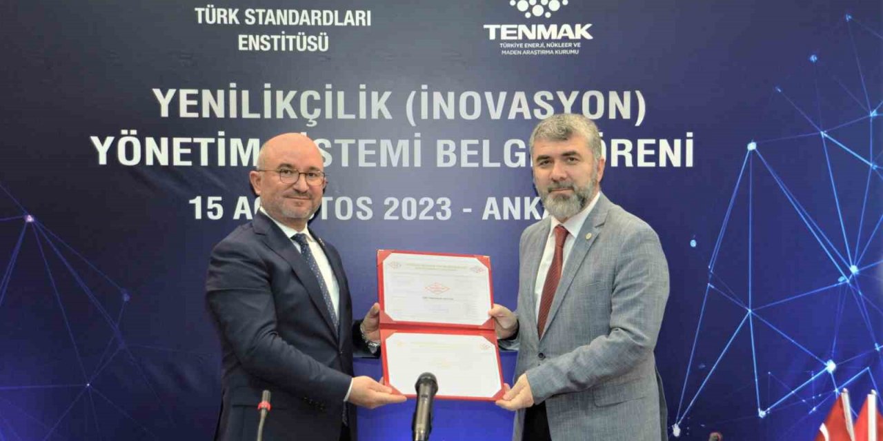 TSE’den TENMAK’a “Yenilikçilik Yönetim Sistemi Belgesi”