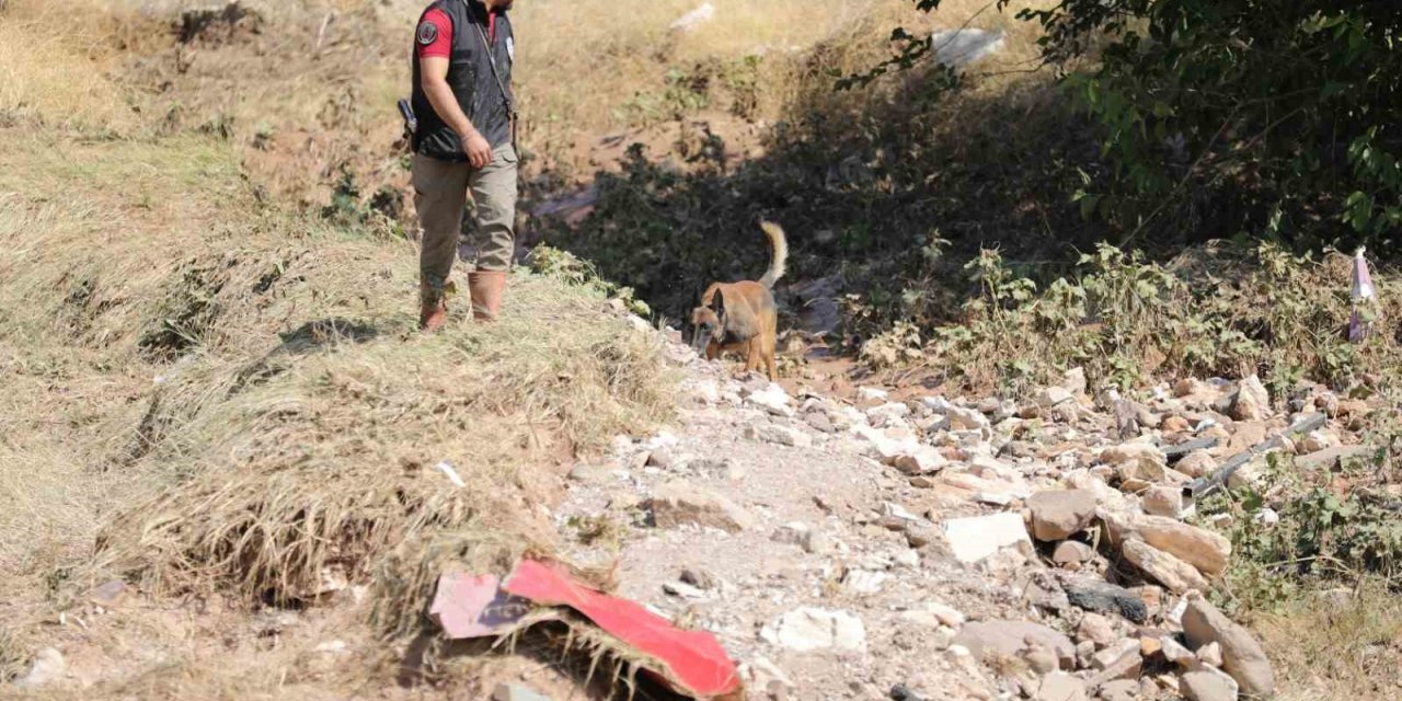 Selde kaybolan Asel bebek özel eğitimli köpekler ile aranıyor