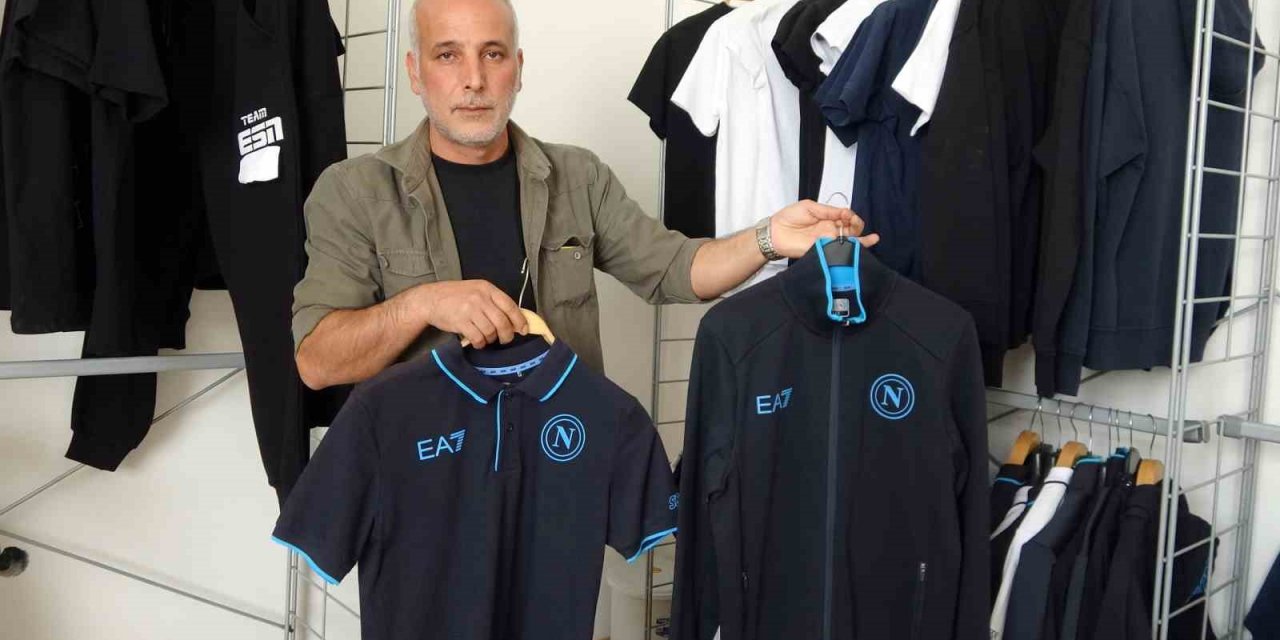 İtalya’nın futbol devi Napoli’nin store mağazasındaki ürünler Yozgat’ta üretiliyor