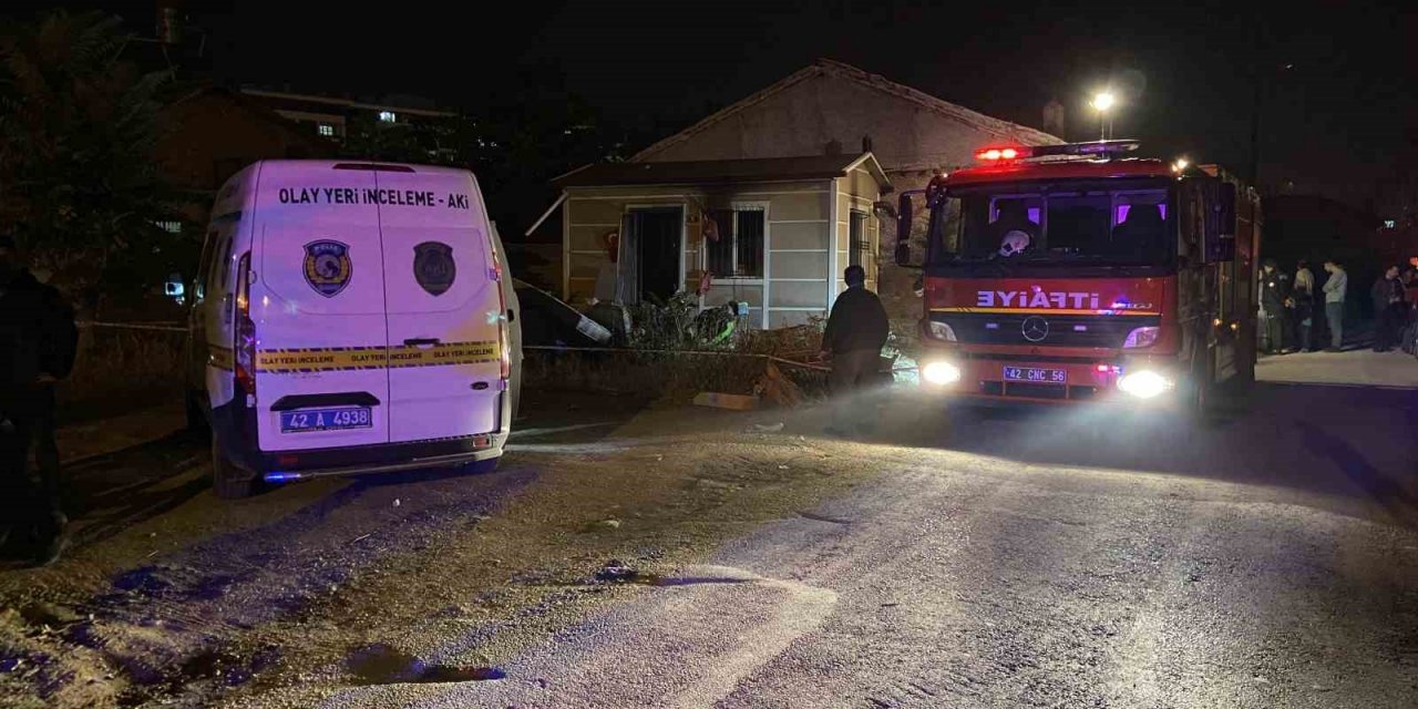 Konya’da prefabrik evde yangın: 1 ölü