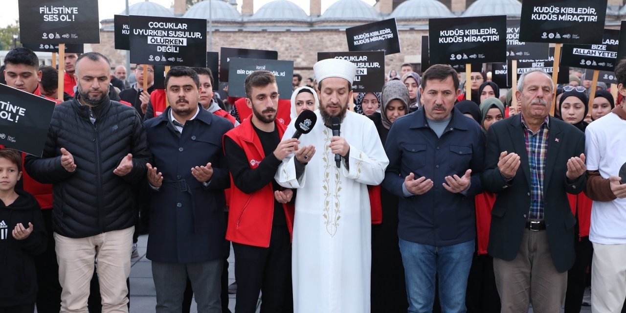 Karatay Kent Konseyi, İsrail’in Filistin’e olan zulmünü proteste etti