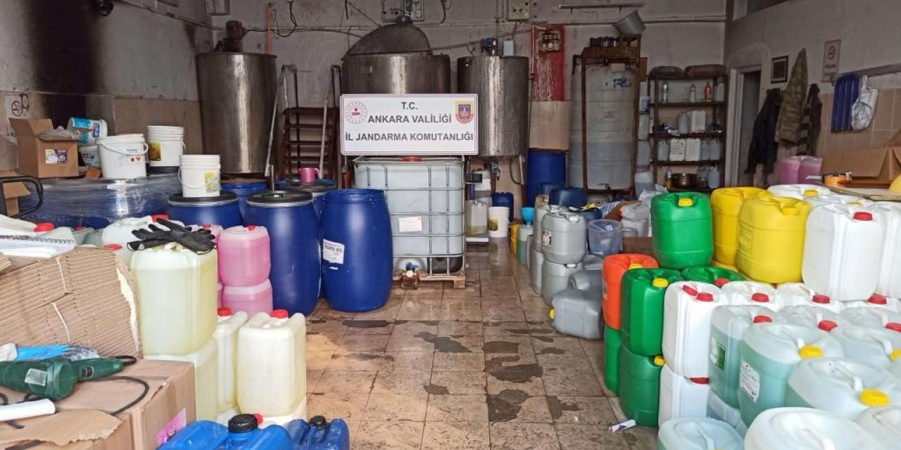 Ankara’da 20 ton sahte deterjan ele geçirildi