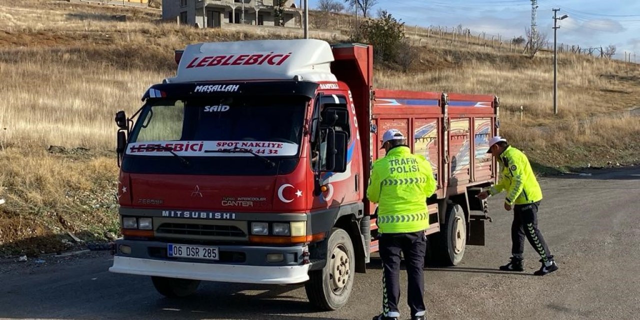 Ankara’da kış lastiği uygulaması kapsamında denetimler başladı