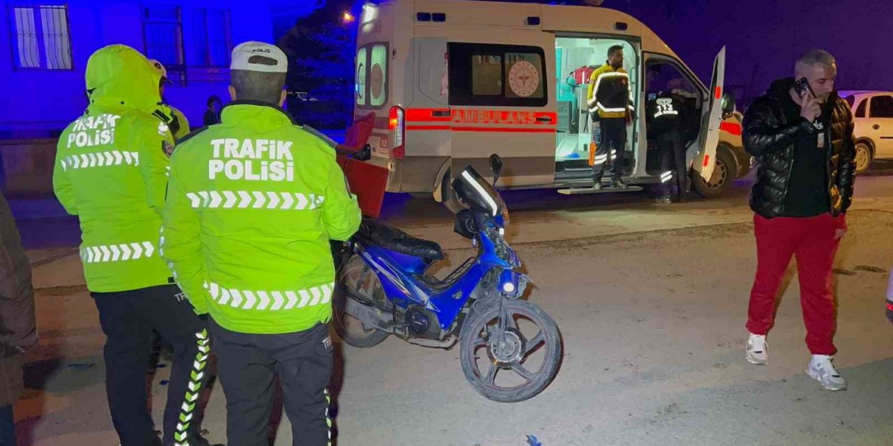 Aksaray’da motosiklet ile otomobil çarpıştı: 1 yaralı