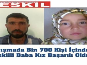 Yarışmada Bin 700 Kişi İçinden Eskilli Baba Kız Başarılı Oldu