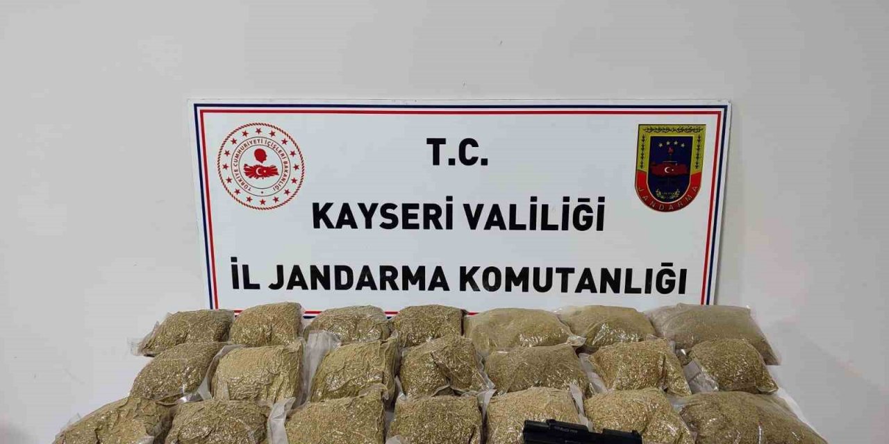 Kayseri’de 16 kilo uyuşturucu ele geçirildi