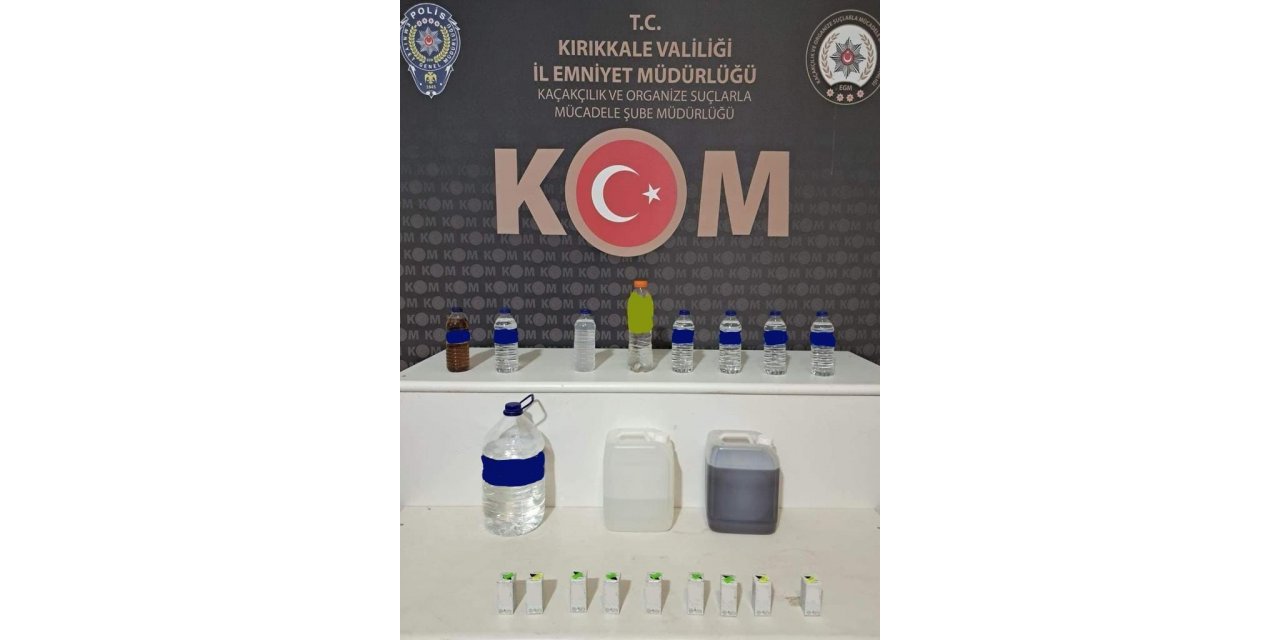 Yılbaşı öncesi kaçak içki operasyonu: 40 litre ele geçirildi