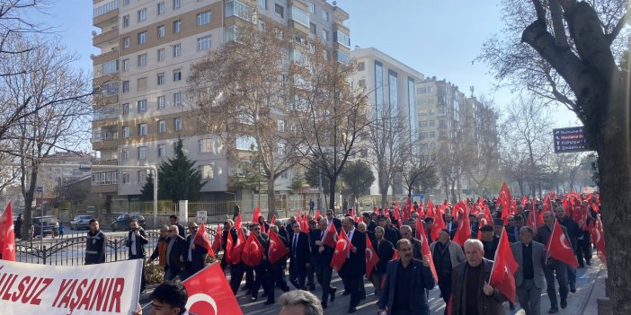 Konya'da şehitlere vefa yürüyüşü