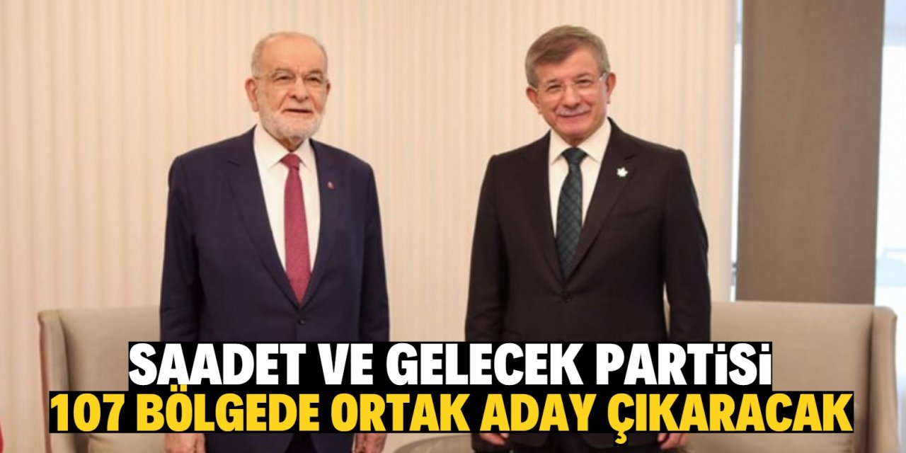 Gelecek Partisi ve Saadet Partisi 107 bölgede ortak aday çıkaracak