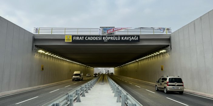 Fırat Caddesi Köprülü  Kavşağı hizmete girdi