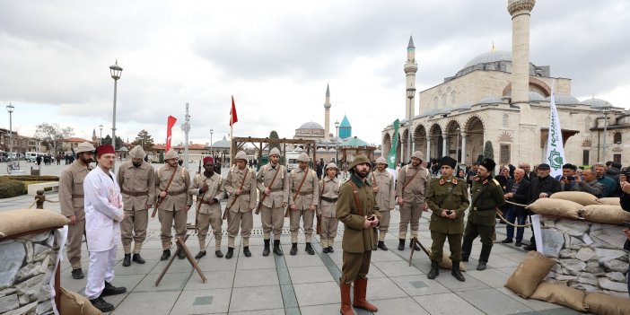 Konya'da Çanakkale destanı sahnelendi