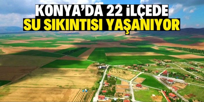 Konya'nın 22 ilçesinde su krizi yaşanıyor!