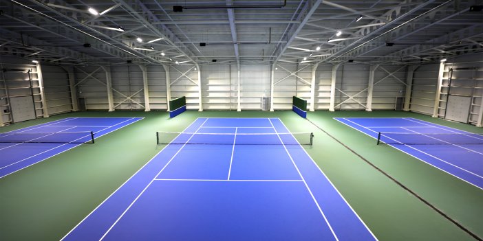Konya'nın en büyük tenis kortu tamamlandı