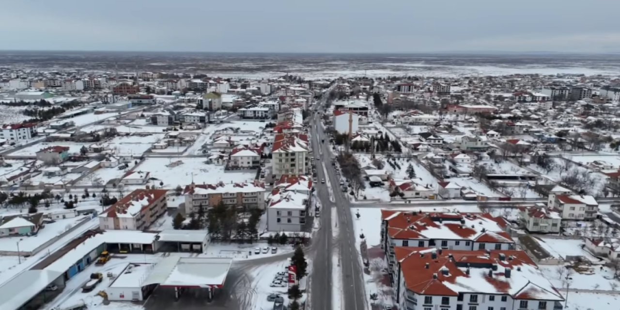 Eskil'de kar manzarası VİDEO