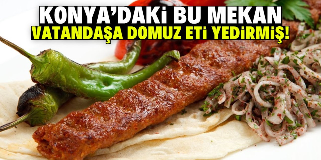 Konya'da Skandal: Domuz Eti Tespit Edilen İşletme İfşa Edildi