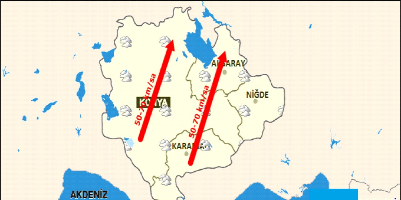 Kuvvetli Rüzgar ve Fırtına Uyarısı! Hızı saatte 70 KM'yi bulabilecek