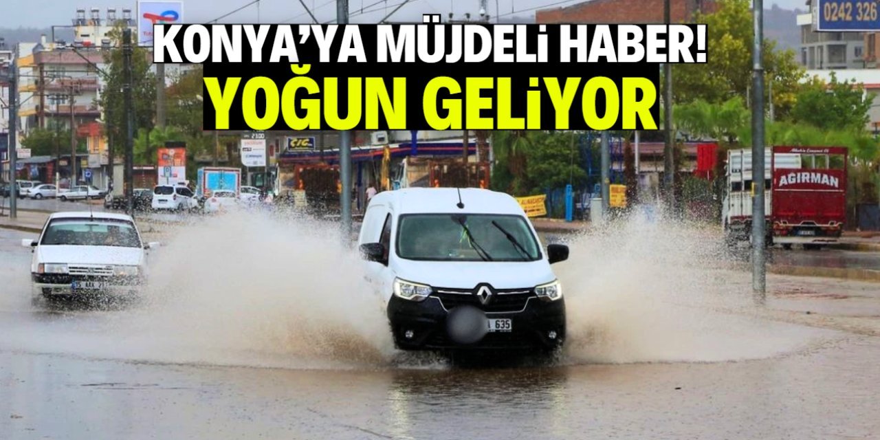 Konya'da Sıcak Hava Yerini Yağışlı Hava Koşullarına Bırakıyor