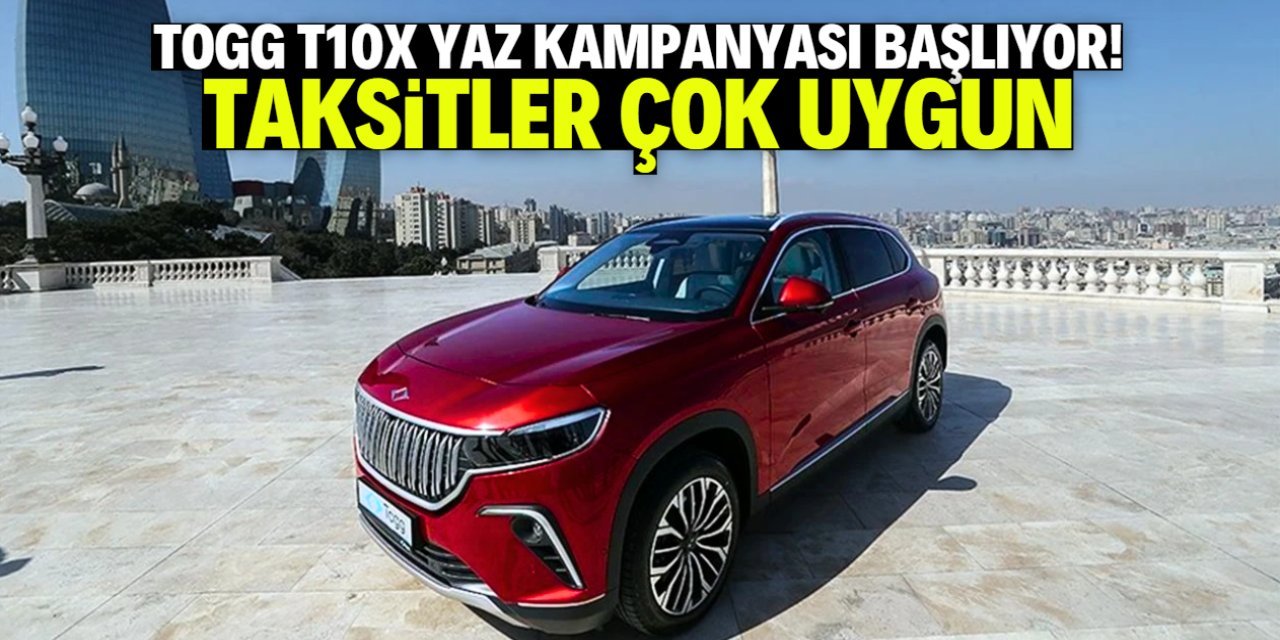 TOGG'dan Yaz Aylarına Özel Kampanya: T10X Modeline Faizsiz Kredi Desteği